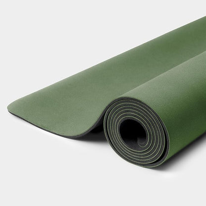 WeGym Yoga Mat, 4mm Cushioned Exercise Mat for Yoga, Pilates, Home Workouts - Anti Slip Polyurethane Suede Yoga Mat with Carrying Strap