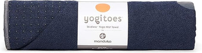 Manduka Yogitoes Hot Yoga Mat Towel - 71" | Moisture Activated Grip | Patented Silicone Nubs | Highly Absorbent, Durable & Easy Care | Made from Recycled Materials | 71 x 24 Inches