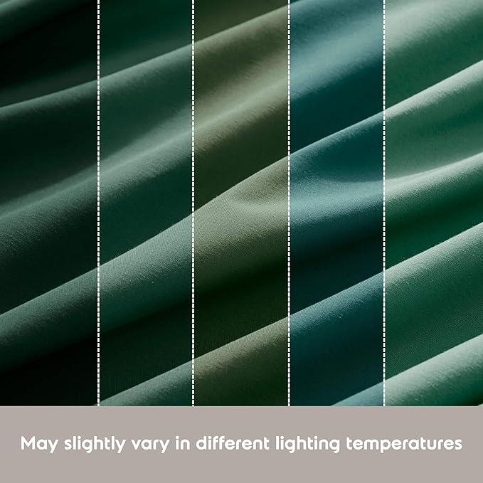 Nestl Full XL Sheet Set - Luxury 1800 Ultra-Soft Microfiber Full Extra Long Bed Sheets - Double Brushed - Deep Pockets - Easy Fit - 4 Piece Set - Bedding Sheets & Pillowcases (Full XL, Dark Green)