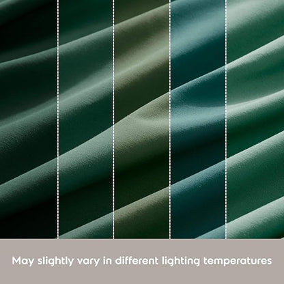 Nestl Full XL Sheet Set - Luxury 1800 Ultra-Soft Microfiber Full Extra Long Bed Sheets - Double Brushed - Deep Pockets - Easy Fit - 4 Piece Set - Bedding Sheets & Pillowcases (Full XL, Dark Green)