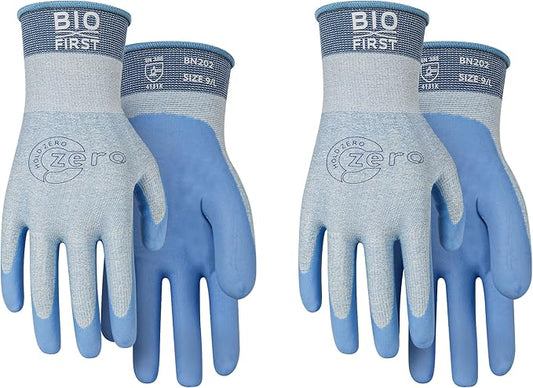 Food-Grade Work Gloves Safety Kitchen Gloves Water-Based PU Work Gloves for Cooking L/XL Blue