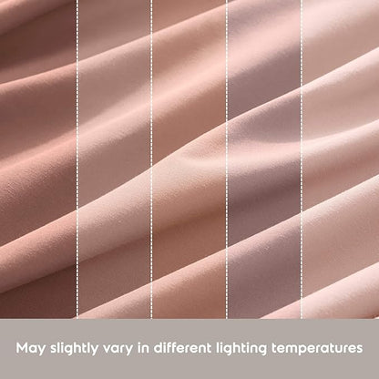 Nestl King Sheet Set - Luxury 1800 Ultra-Soft Microfiber King Bed Sheets - Double Brushed - Deep Pockets - Easy Fit - 4 Piece Set - Bedding Sheets & Pillowcases (King, Peach Beige)