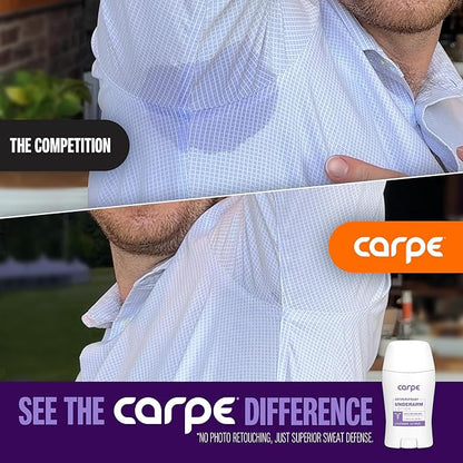 Carpe Underarm Antiperspirant and Deodorant, Clinical strength with Lavender Citrus scent, Combat excessive sweating Stay fresh and dry, Great for hyperhidrosis (Pack of 3)