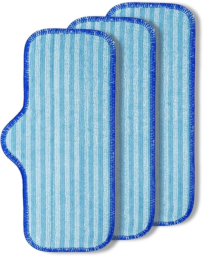 Microfiber Pads Compatible with Dupray Neat Steam Cleaner, Reusable Steam Mop Replacement Pads Fit for Dupray Steam Cleaner Accessories, Steamer cloth cover Durable & Washable - 3 Pack