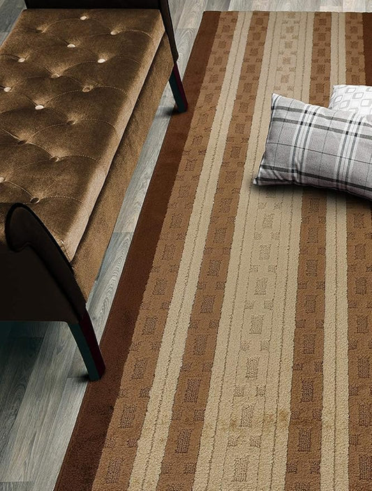 Custom Cut Hallway Runner Rug, Slip Resistant, 31 Inch Wide X Your Choice of Length, Chain Brown, 31 Inch X 17 feet