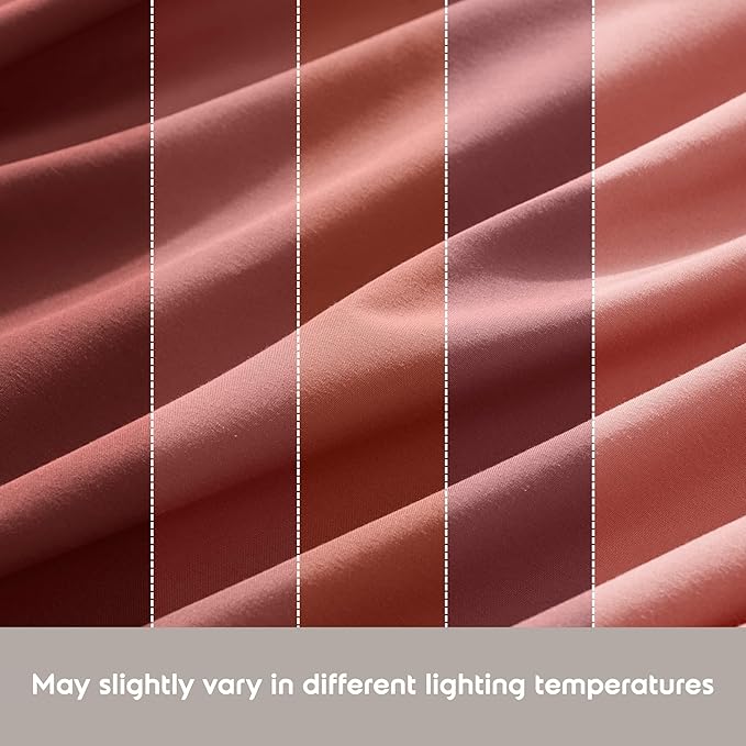 Nestl Twin XL Sheet Set - College Dorm Size - Luxury 1800 Ultra-Soft Microfiber Twin Extra Long Bed Sheets - Deep Pockets - Easy Fit - Extra Soft - 3 Piece Set (Twin XL, Pink Clay)
