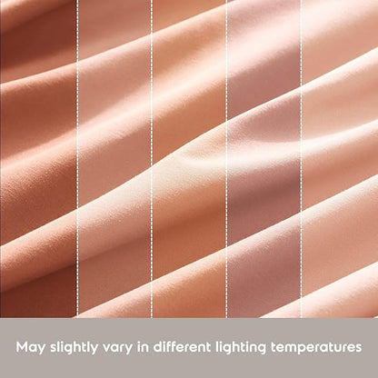 Nestl RV Bed Linen Set, Short Queen - 4 Piece Microfiber Sheet Set with Double Brushed Peach Sheets, Extra Soft Bedding & Pillowcases