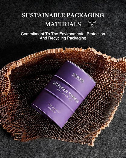 M&SENSE Lilac Blossom Soy Candles for Home Scented, 21.2oz 120 Hour Long Burning Large Aromatherapy Candle for Stress Relief Meditation Yoga Relaxing SPA, Housewarming Gifts for Women