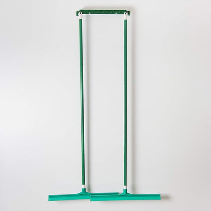 SPARTA 3656709 Plastic Floor Squeegee, Shower Squeegee, Heavy Duty Squeegee With Rubber Blade For Windows, Glass, Shower Doors, Floors, Windshields, 20 Inches, Green