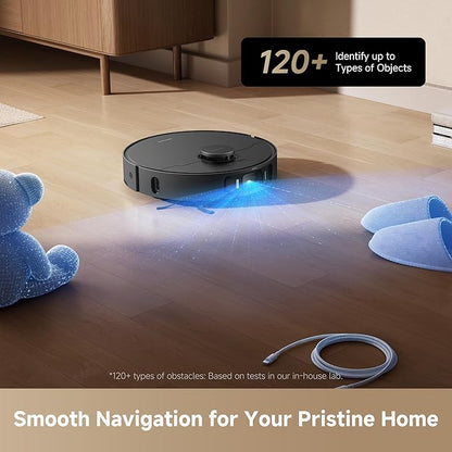 DREAME L40s Ultra AE Robot Vacuum and Mop, 19,000Pa Suction, Diverse Brush Selection, Flexible Mop & 167℉ Self Cleaning Washboard, All-in-One Station, Tangle-Free, Auto Refill, Voice Control