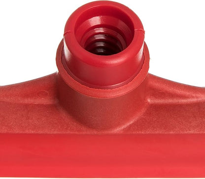 SPARTA 3656705 Plastic Floor Squeegee, Shower Squeegee, Heavy Duty Squeegee With Rubber Blade For Windows, Glass, Shower Doors, Floors, Windshields, 20 Inches, Red