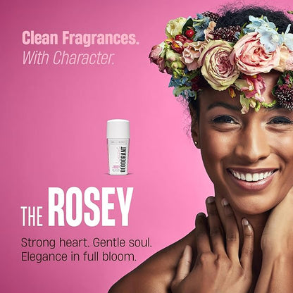 Bali Secrets Natural Deodorant for Women & Men. Nonsense Free. Clean Formula for Sensitive Skin. Strong & Reliable Odor Protection. No Synthetic Aluminum. Organic & Vegan [THE ROSEY]