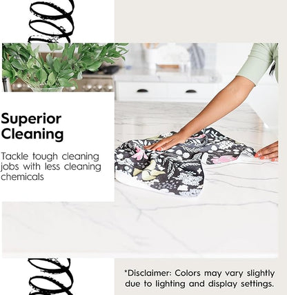 GEOMETRY Kitchen Tea Towels - Quick Dry Microfiber Dish Towels for Kitchen Charolette Multi, 18" x 30" 1 Pack