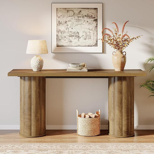 Tribesigns 70.86 Inch Long Sofa Console Table, Wooden Rectangular Entryway Table for Living Room, Entrance, Hallway, Foyer
