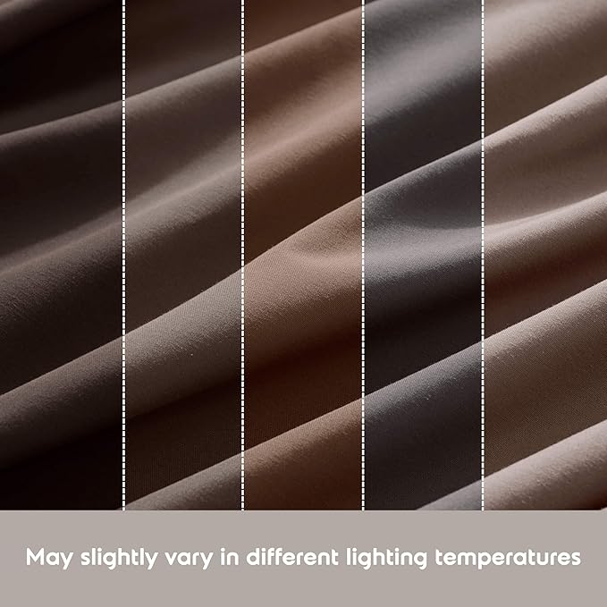 Nestl Full XL Sheet Set - Luxury 1800 Ultra-Soft Microfiber Full Extra Long Bed Sheets - Double Brushed - Deep Pockets - Easy Fit - 4 Piece Set, Bedding Sheets & Pillowcases (Full XL, Chocolate Brown)
