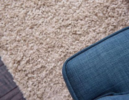 Unique Loom Solid Shag Collection Area Rug (2' 6" x 16' 5" Runner, Taupe)