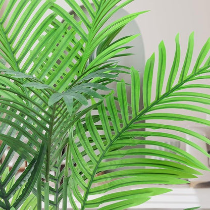 AnTing Fake Plant Artificial Areca Palm Plant Faux Tropical Tree 5FT, Fake Palm Tree Indoor Decor with 13Trunks for Home Office Garden Hotel Decor,2 Pack, AT-SWK5FT-2