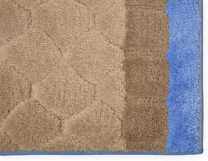 Custom Size Runner Volley Abstract Design Grey Blue, (30 Feet Length x 26 Inch Width) Custom Cut Slip Resistant Rubber Backing Runner Rugs, Extra Long Runner Rugs for Hallways