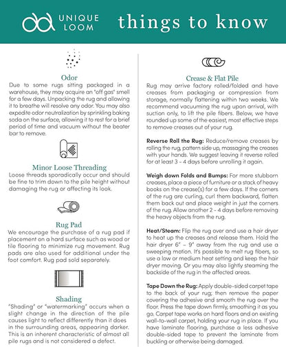 Unique Loom Solid Shag Collection Area Rug (3' 3" Round, Cherry Red)