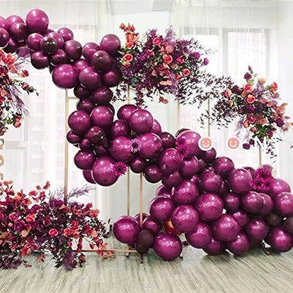 PartyWoo Dark Purple Balloons 50 pcs 12 Inch Pearl Grape Plum Shades Balloons for Birthday Gender Reveal Baby Shower Anniversary Graduation Wedding Party Decorations Purple-Z07