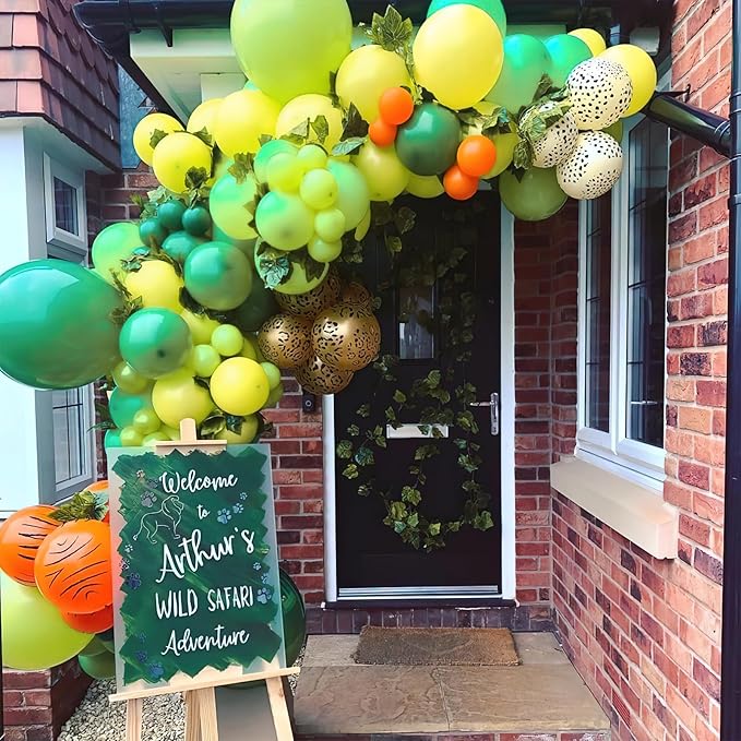 PartyWoo Lime Green Balloons 50 pcs 12 Inch Balloons for Graduation Halloween Safari Jungle Dinosaur Baby Shower Birthday Summer Party Decorations Green-Y8