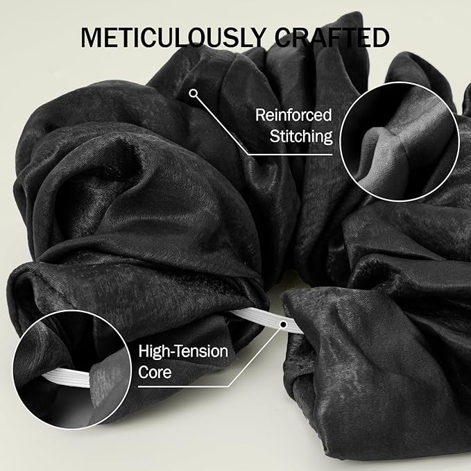 Slim Panda Yoga Mat Scrunchie, Secures Your Mat In Style & Cute, Durable Stretchable Velvet Fabric Yoga Mat Carrying Strap Fits All Standard Yoga Mats (mat not included)
