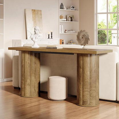 Tribesigns 70.86 Inch Long Sofa Console Table, Wooden Rectangular Entryway Table for Living Room, Entrance, Hallway, Foyer