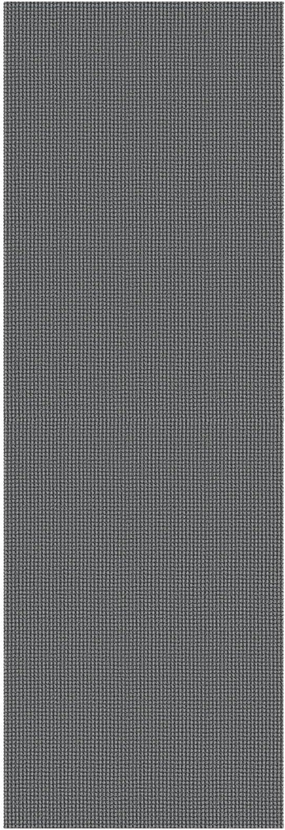 KOZYFLY Long Runners for Hallways 3x12 ft Washable Kitchen Runner Non Slip Rubber Backed Hallway Rugs Cotton Entryway Runner Rug Floor Carpet for Indoor Hall, Backdoor, Kitchen, Grey/Dark Grey