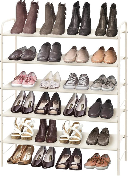 SIMPLE HOUSEWARE 5-Tier Shoe Rack Storage Organizer, White