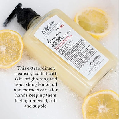 C.O. Bigelow Lemon Hand Wash, Liquid Hand Soap with Lemon Extract & Aloe Vera, 10 Fl Oz