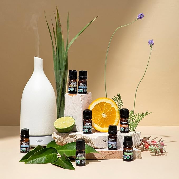 Cliganic Organic Tea Tree Essential Oil - 100% Pure Natural for Aromatherapy Diffuser | Non-GMO Verified (Packaging May Vary)