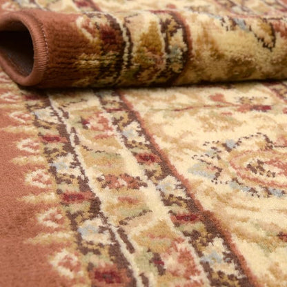 Rugs.com Aditi Collection Rug – 4' x 6' Brick Red Low Rug Perfect for Living Rooms, Large Dining Rooms, Open Floorplans