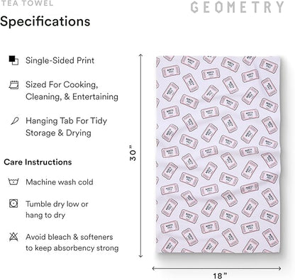 GEOMETRY Christmas Kitchen Towels - Quick Dry Microfiber Cloth Dish Towels for Kitchen Drying - Premium Quick Dry Towel 2-Pack Set - Polar Express