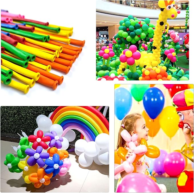Black Long Balloons Premium 260 Twisting Balloons Animals Magic for Birthday Kids Wedding Party Supply 100pcs