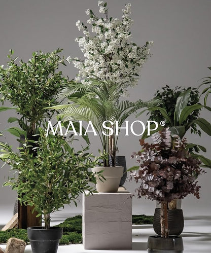 Maia Shop 5ft Artificial Bamboo Tree Plant for House, Apartment or Office – Realistic Fake Indoor Plants for Living Room, Bedroom, Bathroom, Entryway or Patio – Faux Greenery for Home Décor