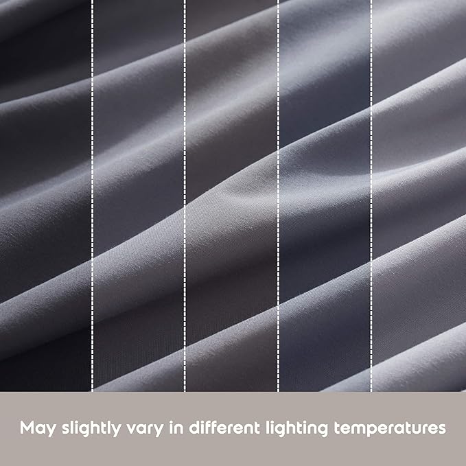 Nestl King Sheet Set - Luxury 1800 Ultra-Soft Microfiber King Bed Sheets - Double Brushed - Deep Pockets - Easy Fit - 4 Piece Set - Bedding Sheets & Pillowcases (King, Dark Grey)