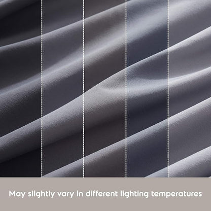 Nestl Split King Sheet Set - 1800 Ultra-Soft Microfiber Bed Sheets - Double Brushed - Deep Pockets - Easy Fit - 5 Piece Set - Bed Sheets & Pillowcases (Split King Size, Dark Grey)