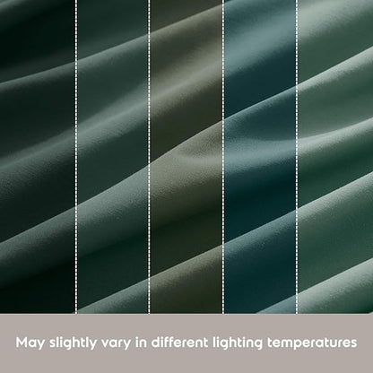 Nestl California King Sheet Set - 1800 Ultra-Soft Microfiber Cal King Bed Sheets - Double Brushed - Deep Pockets - Easy Fit - 4 Piece Set - Bed Sheets (California King, Forest Green)