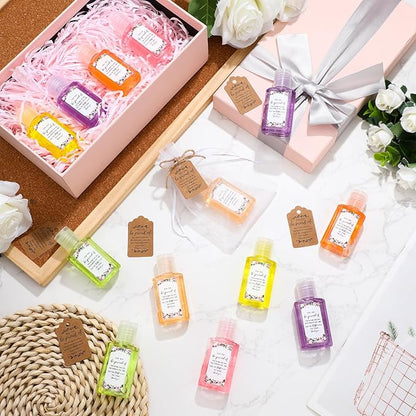 Frienda 24 Set Christmas Thank You Mini Hand Sanitizer Gift Bulk Travel Size Hand Sanitizer Xmas Party Favor Appreciation Gift for Coworker Staff Employees Nurse Teacher Homeless Care Package Supplies