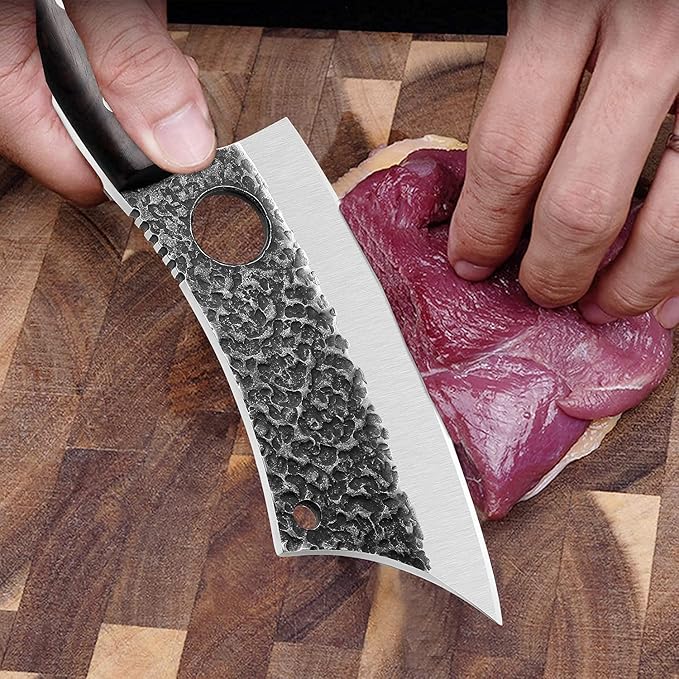 Upgraded Huusk Kitchen Chef Knife Viking Knife with Sheath Japanese Forged Japan Knives Boning Knife