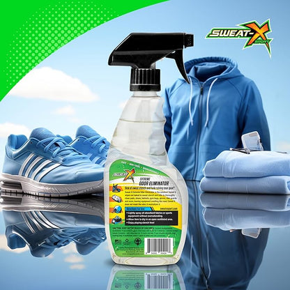 Extreme Odor Spray - Multipurpose No-Wash Deodorizer - Ideal for Shoes and Gym Clothing - Victory Scent (16 fl oz) - 2 Pack