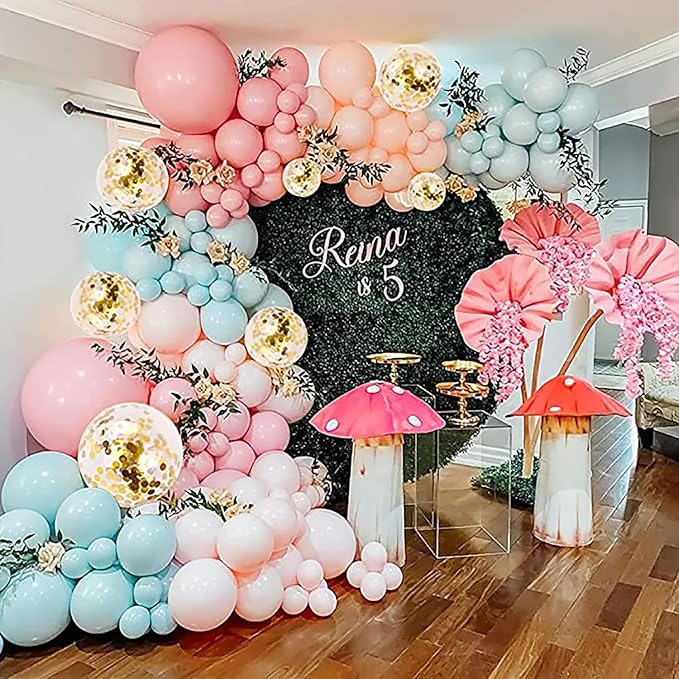 KALOR 12 Inch Pastel Orange Balloons, 50 Pcs Latex Helium Macaron Balloons for Kid's Birthday Party, Baby Shower, Wedding, Graduate Party Decorations