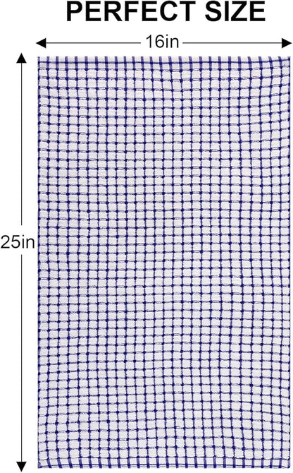 Kitinjoy Cotton 6 Pack Terry Kitchen Towels, 16 x 25 Inches Super Soft and Absorbent Dish Towels, Quick Drying Hand Towels for Kitchen Drying, Blue