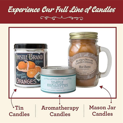 Our Own Candle Company, Gingerbread Vanilla Scented Mason Jar Candle, 100 Hour Burn Time, Made in The USA - 13 Ounces