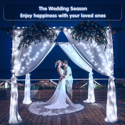 JMEXSUSS 168FT 600 LED White String Lights Outdoor Waterproof with Remote Indoor Christmas String Lights Cool White Christmas Tree Lights Plug in for Room Wedding Holiday Christmas Decorations