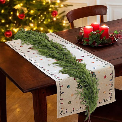 Christmas Norfolk Pine Garland, Christmas Garland Decorations, Real Touch Green Pine Garland Artificial Pines Greenery Garlands for Indoor, Outdoor, Mantle, Wall, Table Decor (6 FT)