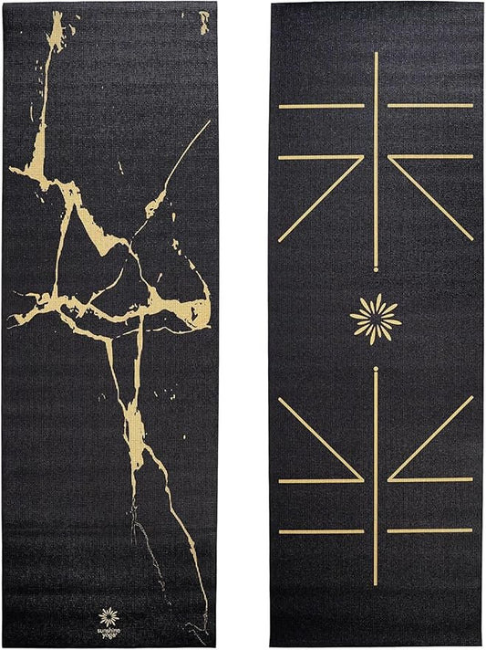 Sunshine Yoga Voyage Yoga Mat, 6 Pack, 72" x 24" Professional Studio and Gym Bulk Yoga Mats, 5mm Thick, Durable, Anti-Tear, Non Slip Fitness and Exercise Mats