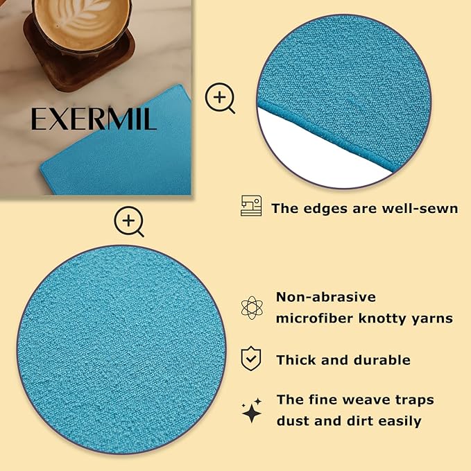 Microfiber Cleaning Cloths for House;Reusable Cleaning Towels Rags for Kitchen;Washable Lint Free,Streak Free,Non-Abrasive,Pack of 6;16"x12"