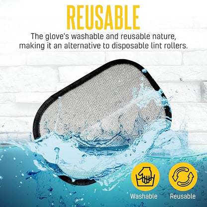 NEXIBY– Pet Hair Removal Glove & Scraper Set | Electrostatic Grooming Mitt for Dog & Cat Hair | Magic Brush Tool for Furniture & Clothes | Reusable Pet Fur Remover Glove | Includes 1 Glove & 1 Scraper