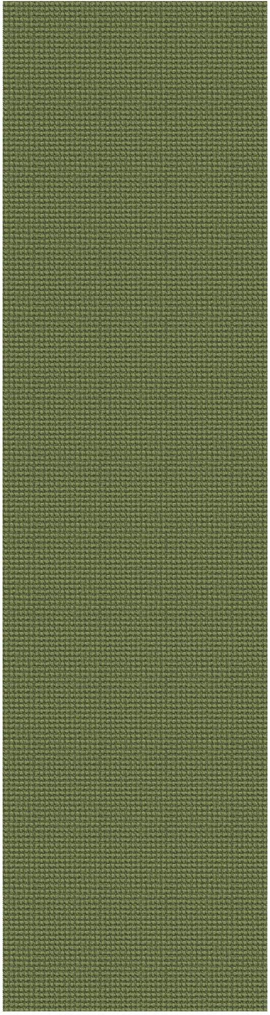 EARTHALL Woven Runner Rug 3x10 Ft Washable Runners for Hallways Long Non Slip Rubber Backed Kitchen Runner Braided Indoor Floor Carpet Runners for Entryway, Hallway, Kitchen, Green